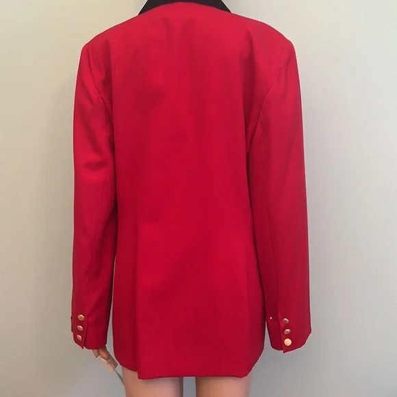 ⭐️ Peter Nygard  Red Military Style Blazer/Jacket - Picture 5 of 11
